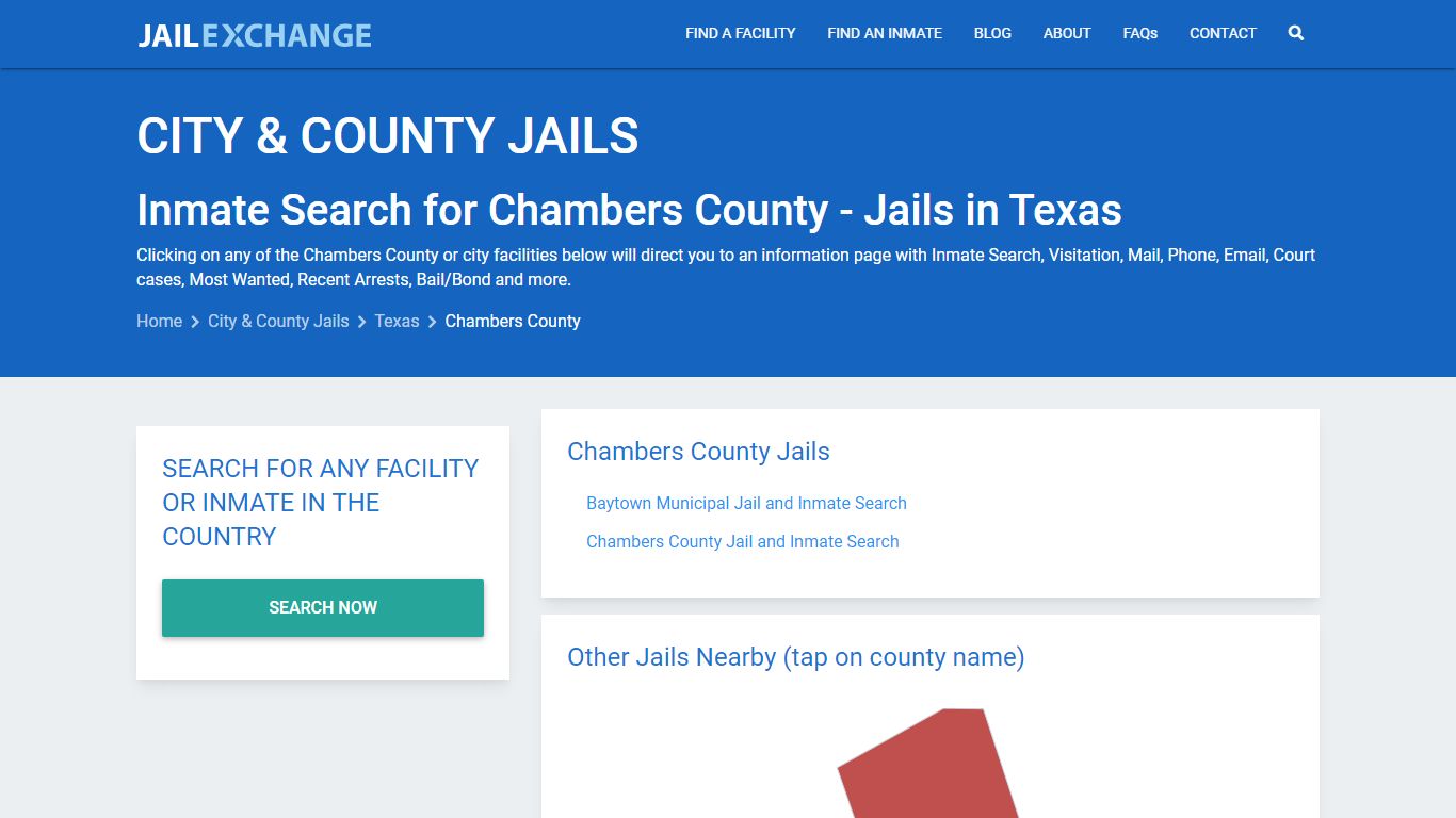 Inmate Search for Chambers County | Jails in Texas - Jail Exchange
