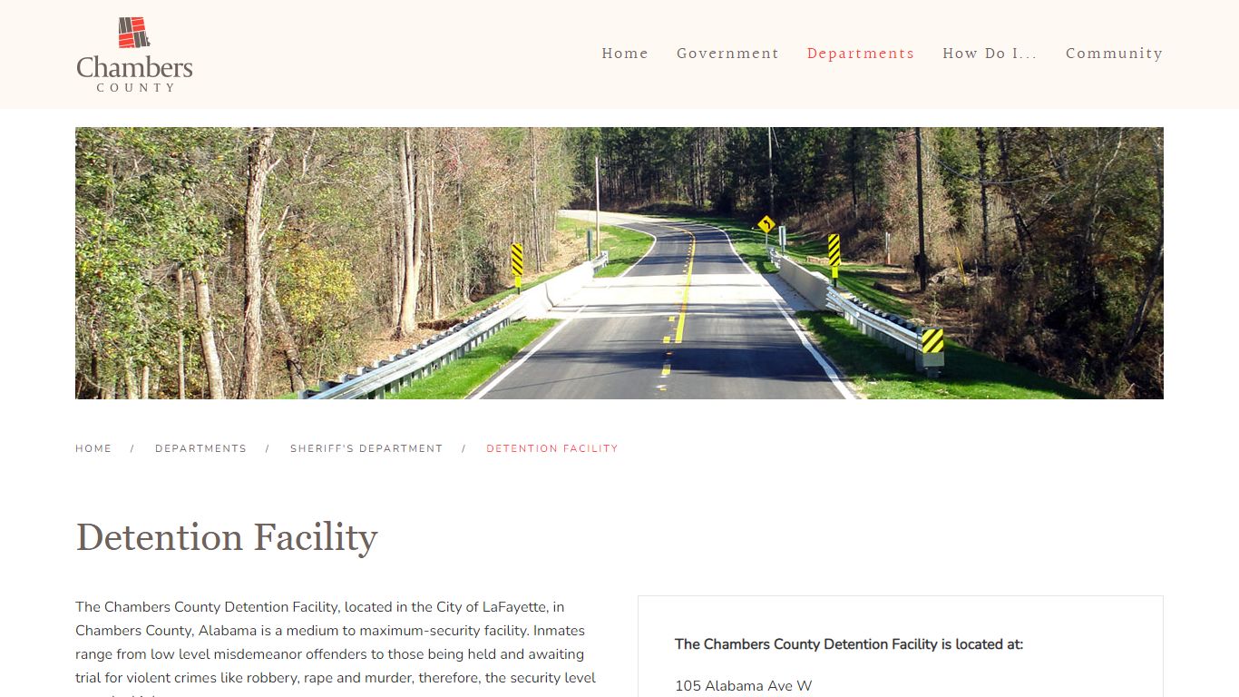 Detention Facility - Chambers County, Alabama